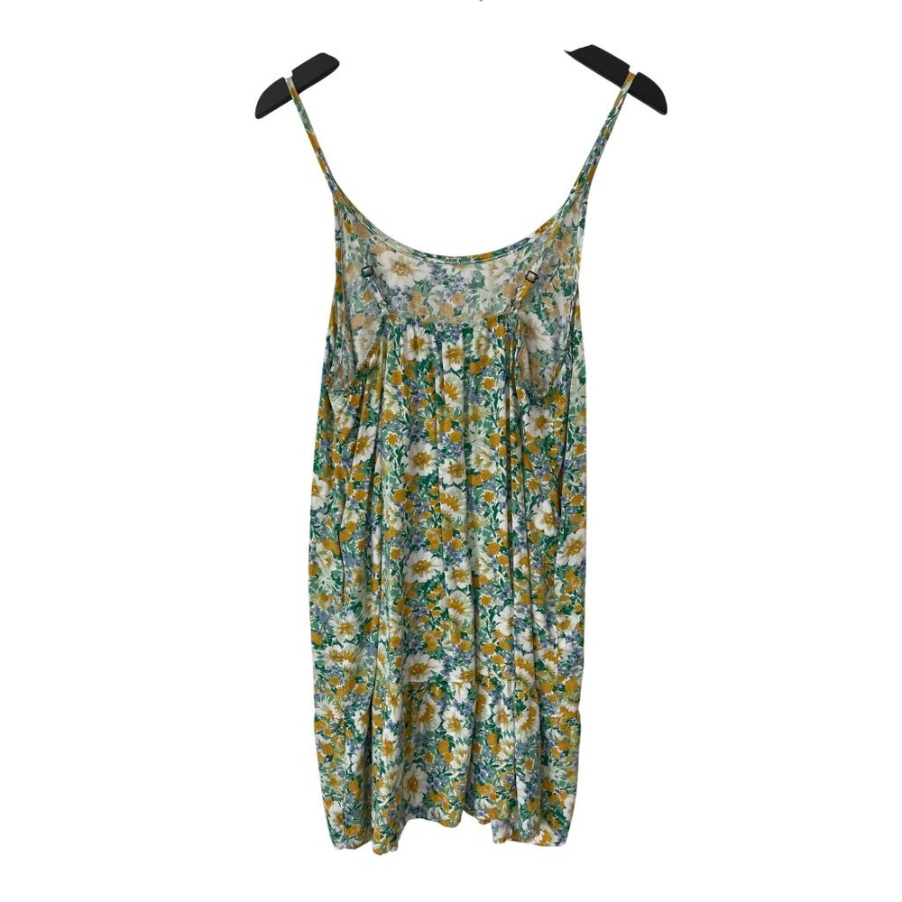 Qearal Sleeveless Floral Printed Sundress Size XL Scoop Neck Beach Boho Cottage - Picture 3 of 9